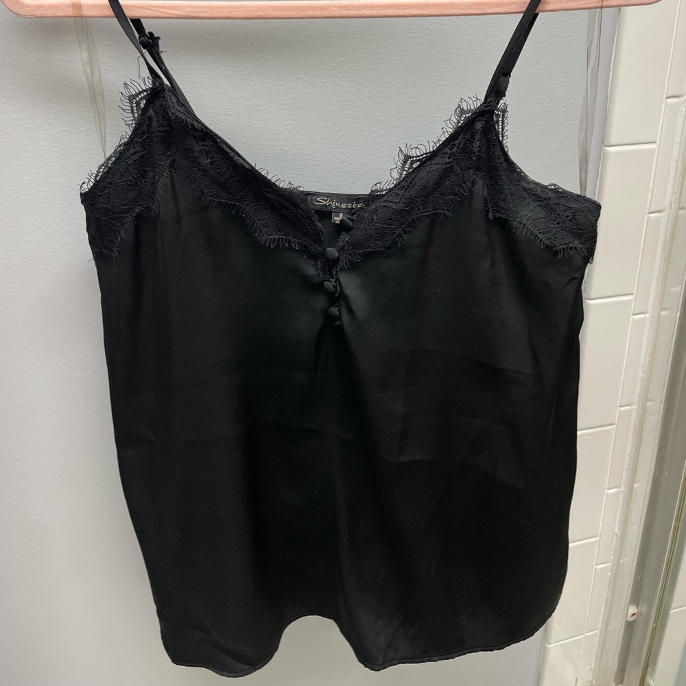 Shine star silk top